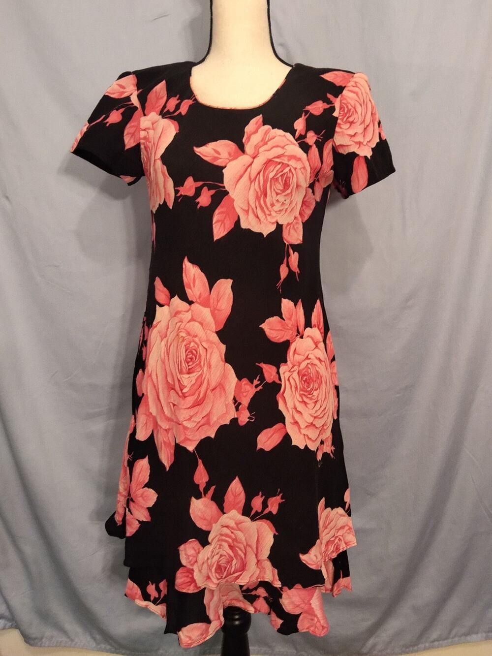 Karen Stevens Petites Vintage Floral Print Dress